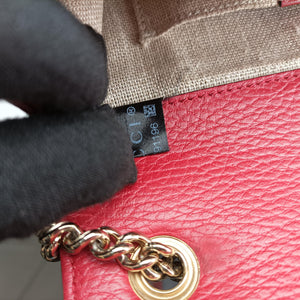 Vintage Gucci Interlocking G Red Leather 510304 shoulderbag | stylenewstar