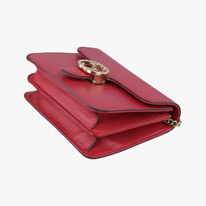 Vintage Gucci Interlocking G Red Leather 510304 shoulderbag | stylenewstar