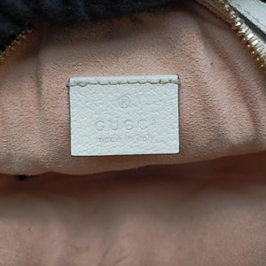 Pre-owned Gucci Ophidia White Leather 550618 crossbodybag | stylenewstar
