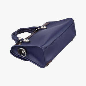 Pre-owned Balenciaga Classic City Mini Blue Leather shoulderbag | stylenewstar