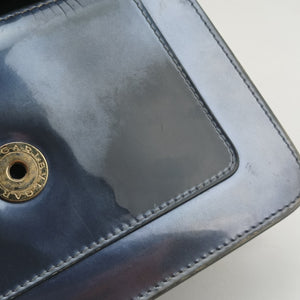 Pre-owned Bvlgari SERPENTI FOREVER Blue Patent shoulderbag | stylenewstar
