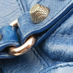 Secondhand Balenciaga The Velo Blue Lambskin shoulderbag | stylenewstar