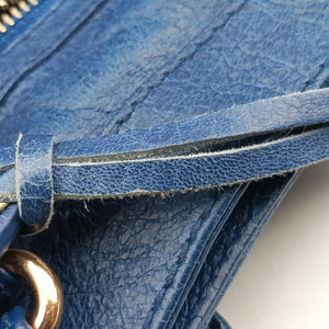 Secondhand Balenciaga The Velo Blue Lambskin shoulderbag | stylenewstar