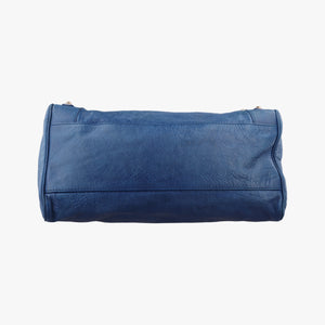 Secondhand Balenciaga The Velo Blue Lambskin shoulderbag | stylenewstar
