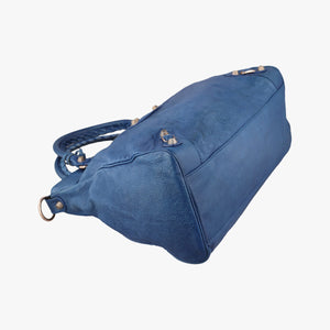 Secondhand Balenciaga The Velo Blue Lambskin shoulderbag | stylenewstar