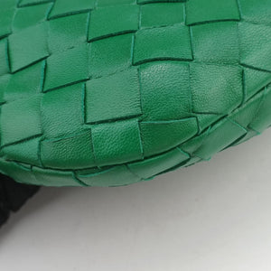 Pre-owned Bottega Veneta The Jodie Green lambskin handbag | stylenewstar