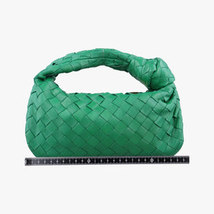 Pre-owned Bottega Veneta The Jodie Green lambskin handbag | stylenewstar