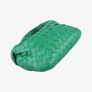 Pre-owned Bottega Veneta The Jodie Green lambskin handbag | stylenewstar