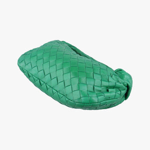 Pre-owned Bottega Veneta The Jodie Green lambskin handbag | stylenewstar