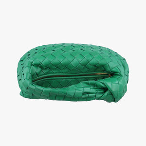 Pre-owned Bottega Veneta The Jodie Green lambskin handbag | stylenewstar
