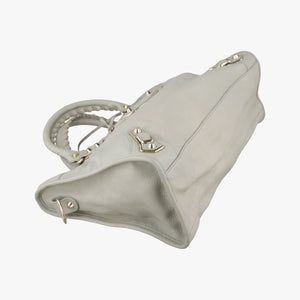 Pre-owned Balenciaga Classic City Grey lambskin shoulderbag | stylenewstar