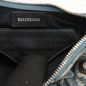 Secondhand Balenciaga Le Cagole mini Blue denim shoulderbag | stylenewstar
