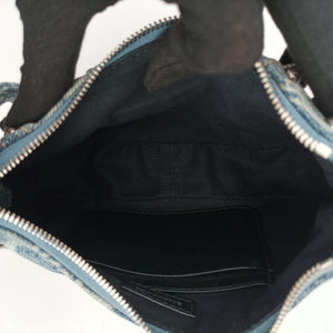 Secondhand Balenciaga Le Cagole mini Blue denim shoulderbag | stylenewstar