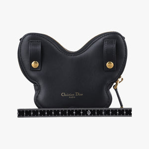Pre-owned Christian Dior 30 Montaigne Removable Black Lambskin shoulderbag | stylenewstar