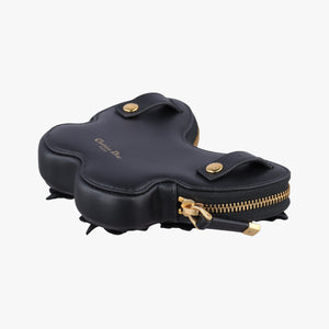 Pre-owned Christian Dior 30 Montaigne Removable Black Lambskin shoulderbag | stylenewstar