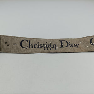 Pre-owned Christian Dior Saddle Navy Jacquard × Leather shoulderbag | stylenewstar