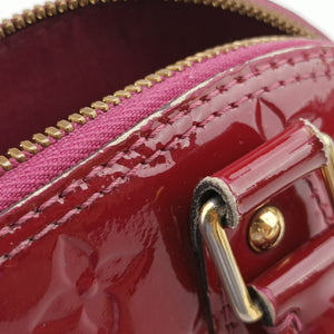 Pre-owned Louis Vuitton Alma BB pomme d'amour Vernis M90174 shoulderbag | stylenewstar