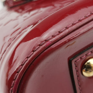 Pre-owned Louis Vuitton Alma BB pomme d'amour Vernis M90174 shoulderbag | stylenewstar