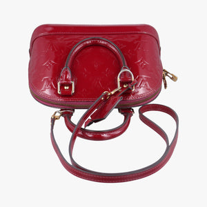 Pre-owned Louis Vuitton Alma BB pomme d'amour Vernis M90174 shoulderbag | stylenewstar