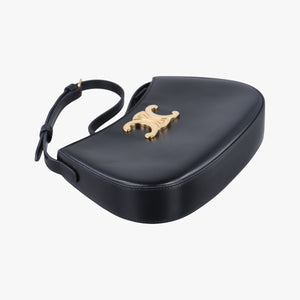 Pre-owned Celine Medium Tilly Black Leather 115703BF4 shoulderbag | stylenewstar