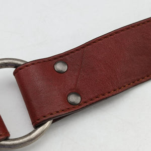 Pre-owned Christian Dior Gaucho Red Leather shoulderbag | stylenewstar