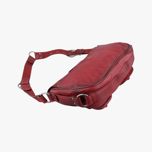 Pre-owned Christian Dior Gaucho Red Leather shoulderbag | stylenewstar