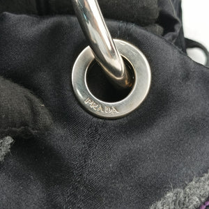 Pre-owned Prada Ring Bag Black silk handbag | stylenewstar