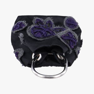 Pre-owned Prada Ring Bag Black silk handbag | stylenewstar