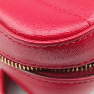Pre-owned Yves Saint Laurent VICKY Red Leather 557574 bum bag/waist bag | stylenewstar