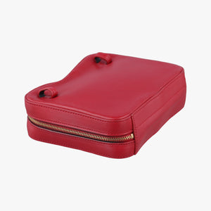 Pre-owned Yves Saint Laurent VICKY Red Leather 557574 bum bag/waist bag | stylenewstar