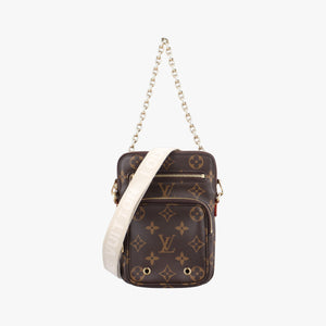 Pre-owned Louis Vuitton Utility Brown Monogram canvas M80746 shoulderbag | stylenewstar