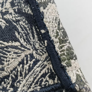 Vintage Christian Dior Book Tote Navy Jacquard handbag | stylenewstar