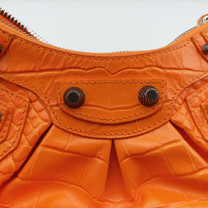 Vintage Balenciaga Le Cagole Orange lambskin shoulderbag | stylenewstar
