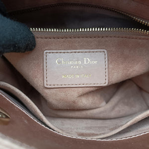 Pre-owned Christian Dior Lady Dior Pink Satin handbag | stylenewstar