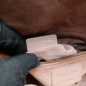 Pre-owned Christian Dior Lady Dior Pink Satin handbag | stylenewstar
