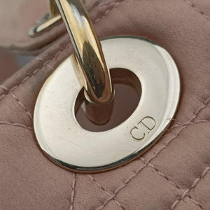 Pre-owned Christian Dior Lady Dior Pink Satin handbag | stylenewstar