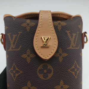 Pre-owned Louis Vuitton Fold Me Pouch Brown Monogram Canvas M80874 crossbodybag | stylenewstar