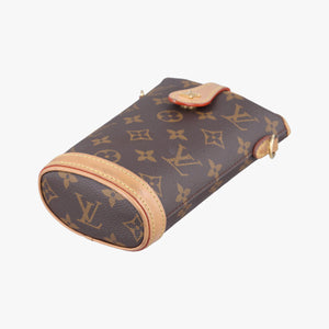Pre-owned Louis Vuitton Fold Me Pouch Brown Monogram Canvas M80874 crossbodybag | stylenewstar