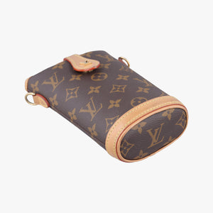Pre-owned Louis Vuitton Fold Me Pouch Brown Monogram Canvas M80874 crossbodybag | stylenewstar