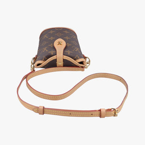 Pre-owned Louis Vuitton Fold Me Pouch Brown Monogram Canvas M80874 crossbodybag | stylenewstar