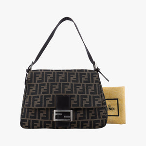 Vintage Fendi Mamma Baguette Brown Canvas×Leather 377526 shoulderbag | stylenewstar