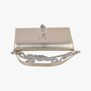 Pre-owned Yves Saint Laurent KATE Golden Leather 452159 shoulderbag | stylenewstar