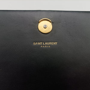 Pre-owned Yves Saint Laurent KATE Black Leather 452159 shoulderbag | stylenewstar