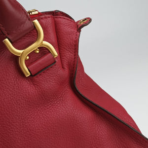 Pre-owned Chloe Mercy Red Leather shoulderbag | stylenewstar