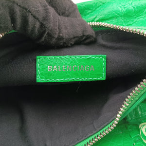 Pre-owned Balenciaga Le Cagole Green lambskin shoulderbag | stylenewstar