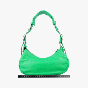 Pre-owned Balenciaga Le Cagole Green lambskin shoulderbag | stylenewstar
