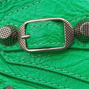 Pre-owned Balenciaga Le Cagole Green lambskin shoulderbag | stylenewstar