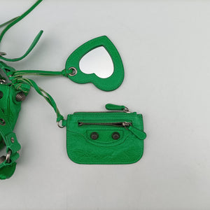 Pre-owned Balenciaga Le Cagole Green lambskin shoulderbag | stylenewstar