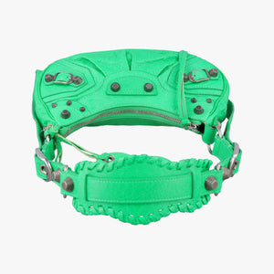 Pre-owned Balenciaga Le Cagole Green lambskin shoulderbag | stylenewstar
