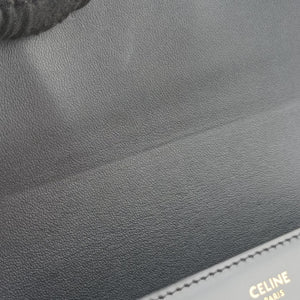 Pre-owned Celine Triomphe Black Leather shoulderbag | stylenewstar